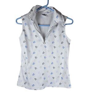 Daily Sports Ventura Sleevless Polo Golf Shirt - White